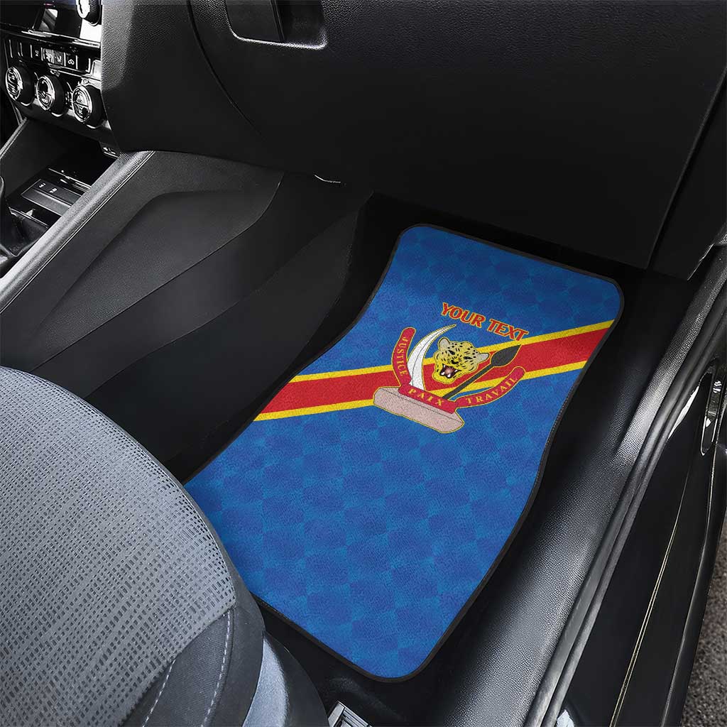 Democratic Republic of the Congo Personalized Car Mats Flag Style - Wonder Print Shop