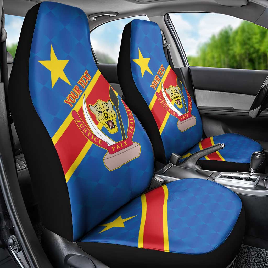 Democratic Republic of the Congo Personalized Car Seat Cover Flag Style - Wonder Print Shop