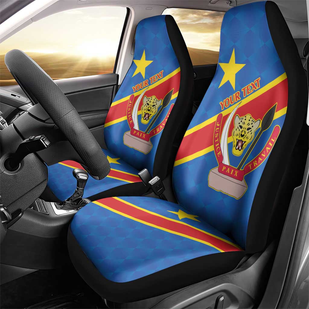 Democratic Republic of the Congo Personalized Car Seat Cover Flag Style - Wonder Print Shop