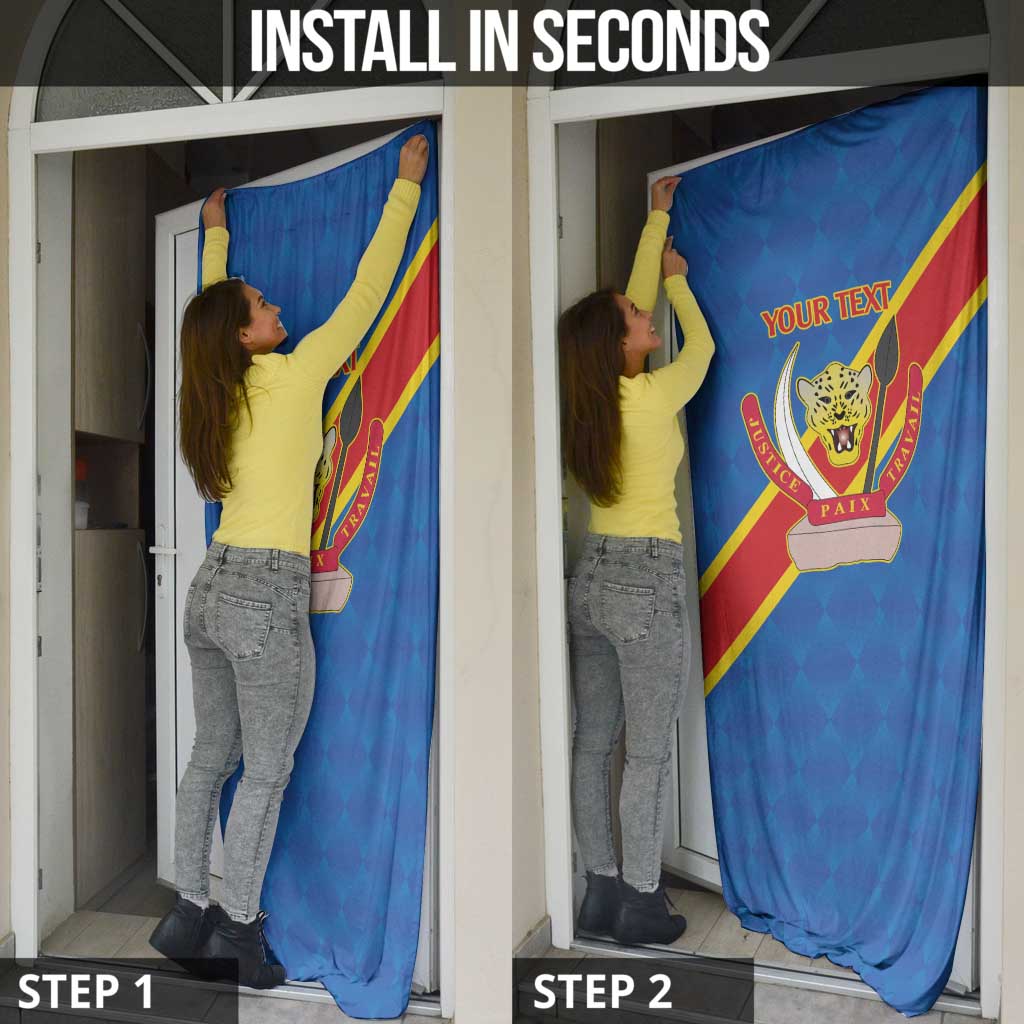 Africa DR of the Congo Personalized Door Cover Flag Style