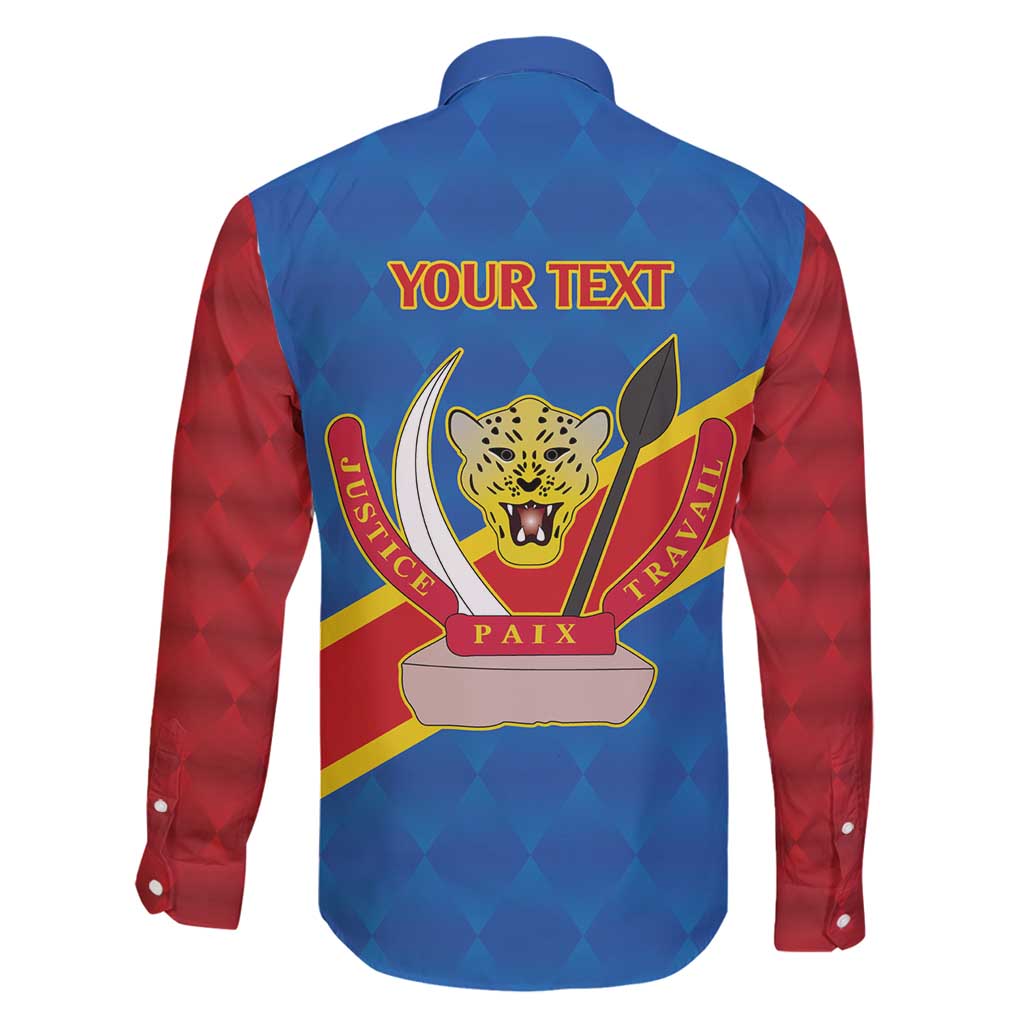 Democratic Republic of the Congo Personalized Family Matching Long Sleeve Bodycon Dress and Hawaiian Shirt Flag Style - Wonder Print Shop