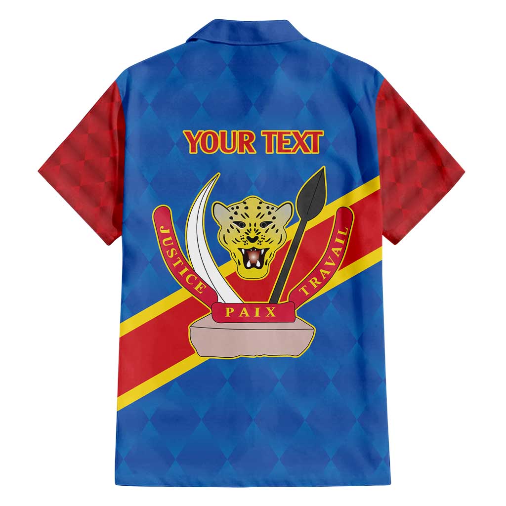 Democratic Republic of the Congo Personalized Family Matching Off Shoulder Maxi Dress and Hawaiian Shirt Flag Style - Wonder Print Shop