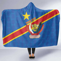 Democratic Republic of the Congo Personalized Hooded Blanket Flag Style - Wonder Print Shop