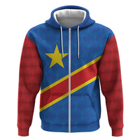 Democratic Republic of the Congo Personalized Hoodie Flag Style - Wonder Print Shop