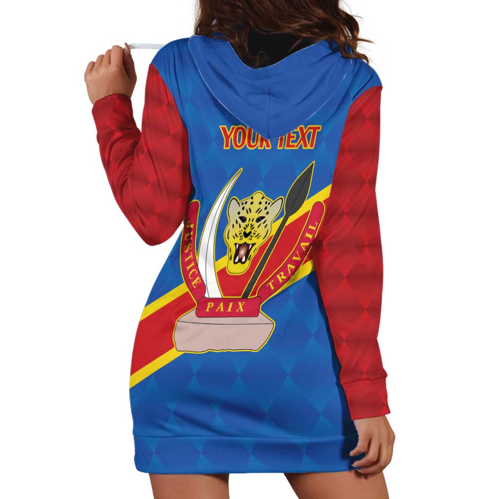 Democratic Republic of the Congo Personalized Hoodie Dress Flag Style - Wonder Print Shop
