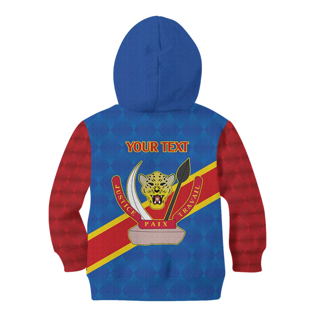Democratic Republic of the Congo Personalized Kid Hoodie Flag Style - Wonder Print Shop