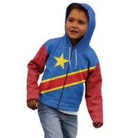 Democratic Republic of the Congo Personalized Kid Hoodie Flag Style - Wonder Print Shop