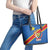 Democratic Republic of the Congo Personalized Leather Tote Bag Flag Style - Wonder Print Shop