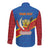 Democratic Republic of the Congo Personalized Long Sleeve Button Shirt Flag Style - Wonder Print Shop