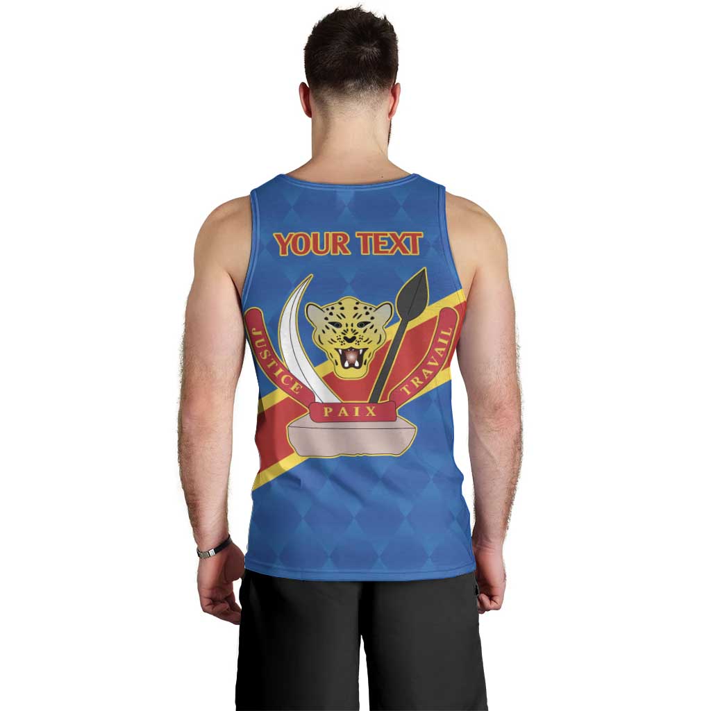 Democratic Republic of the Congo Personalized Men Tank Top Flag Style - Wonder Print Shop