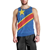 Democratic Republic of the Congo Personalized Men Tank Top Flag Style - Wonder Print Shop
