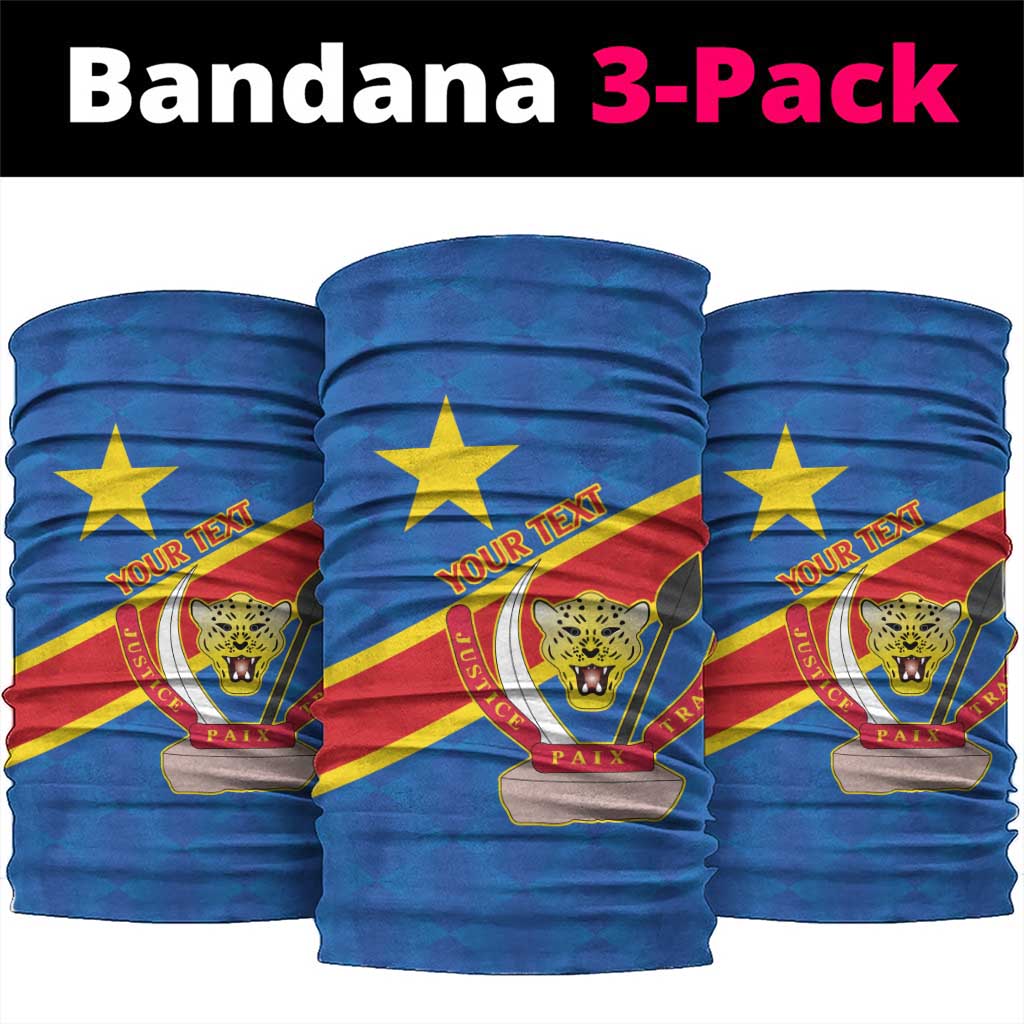 Africa DR of the Congo Personalized Neck Gaiter Flag Style