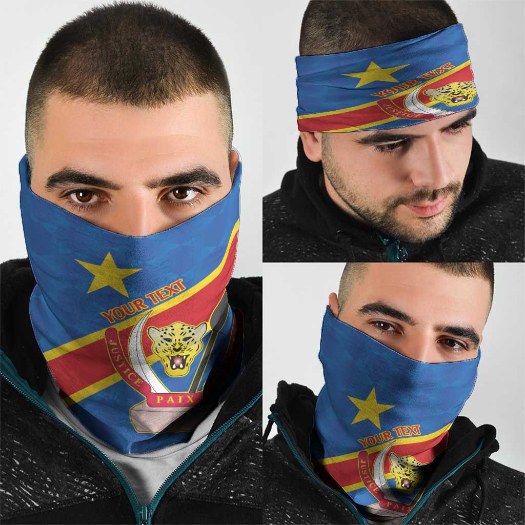 Africa DR of the Congo Personalized Neck Gaiter Flag Style