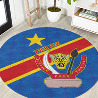 Democratic Republic of the Congo Personalized Round Carpet Flag Style - Wonder Print Shop