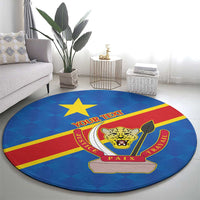 Democratic Republic of the Congo Personalized Round Carpet Flag Style - Wonder Print Shop