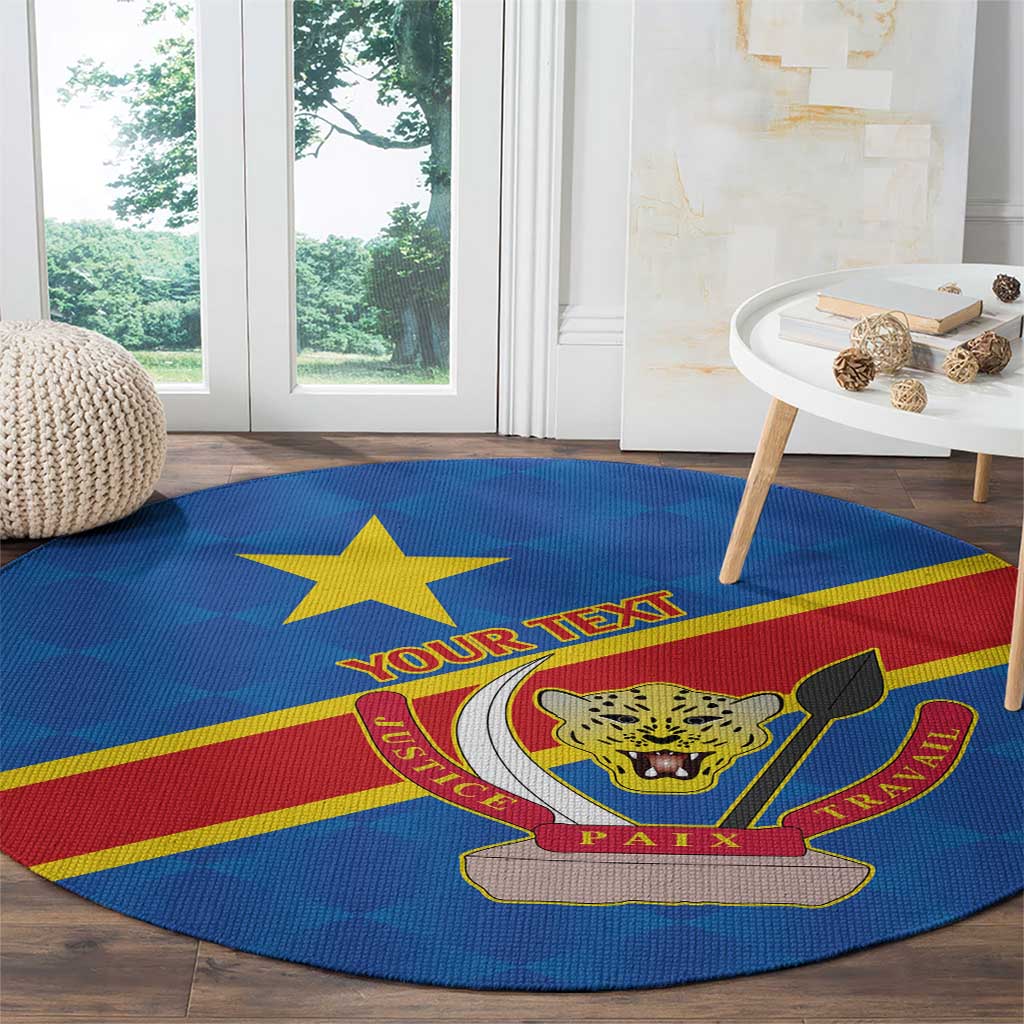 Democratic Republic of the Congo Personalized Round Carpet Flag Style - Wonder Print Shop