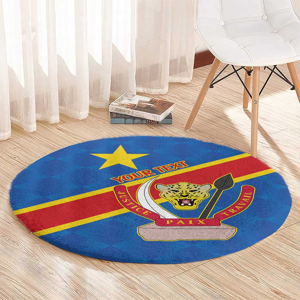 Democratic Republic of the Congo Personalized Round Carpet Flag Style - Wonder Print Shop
