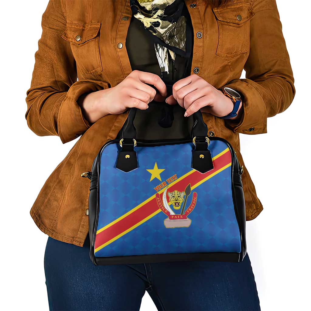 Democratic Republic of the Congo Personalized Shoulder Handbag Flag Style - Wonder Print Shop