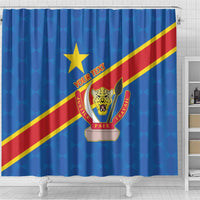 Democratic Republic of the Congo Personalized Shower Curtain Flag Style - Wonder Print Shop