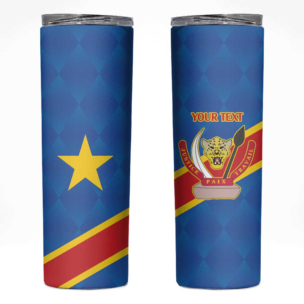 Democratic Republic of the Congo Personalized Skinny Tumbler Flag Style - Wonder Print Shop