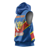 Africa DR of the Congo Personalized Sleeveless Hoodie Flag Style