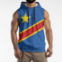 Africa DR of the Congo Personalized Sleeveless Hoodie Flag Style