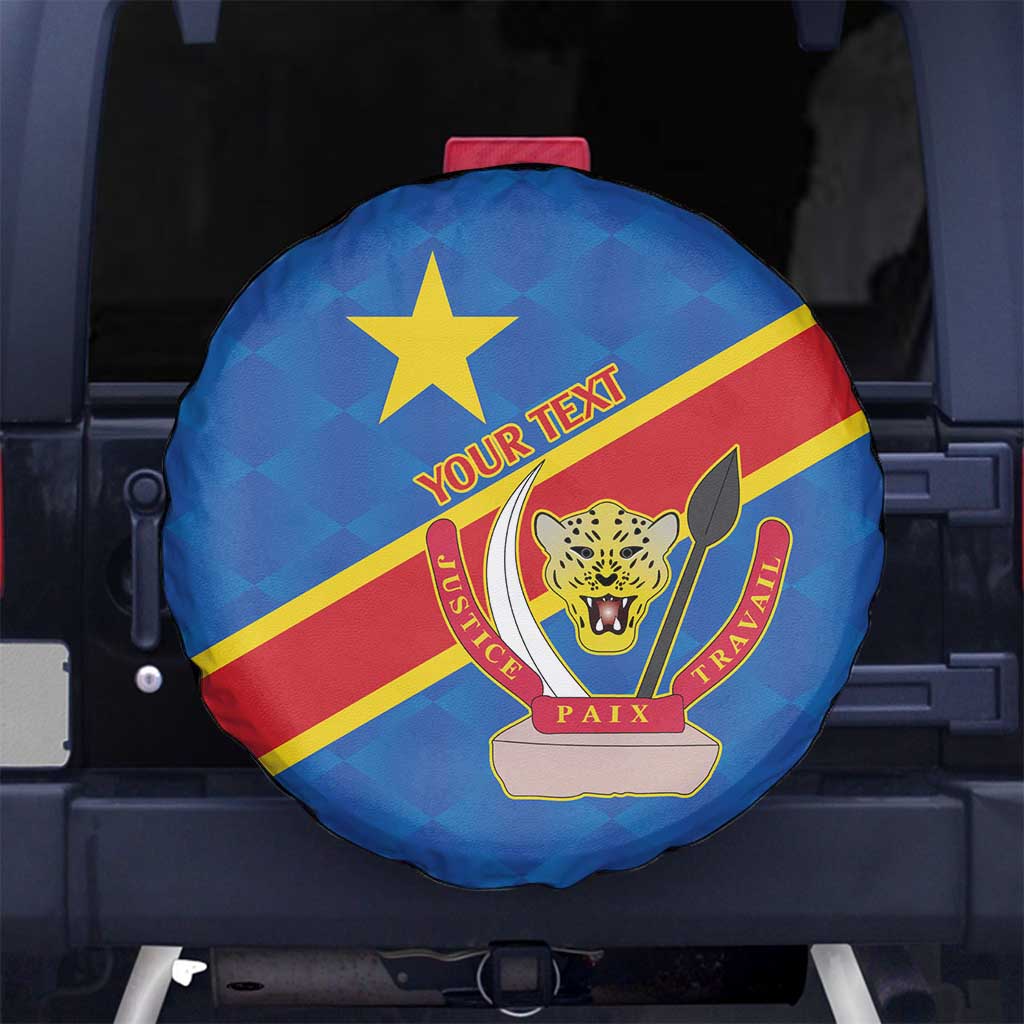 Democratic Republic of the Congo Personalized Spare Tire Cover Flag Style - Wonder Print Shop