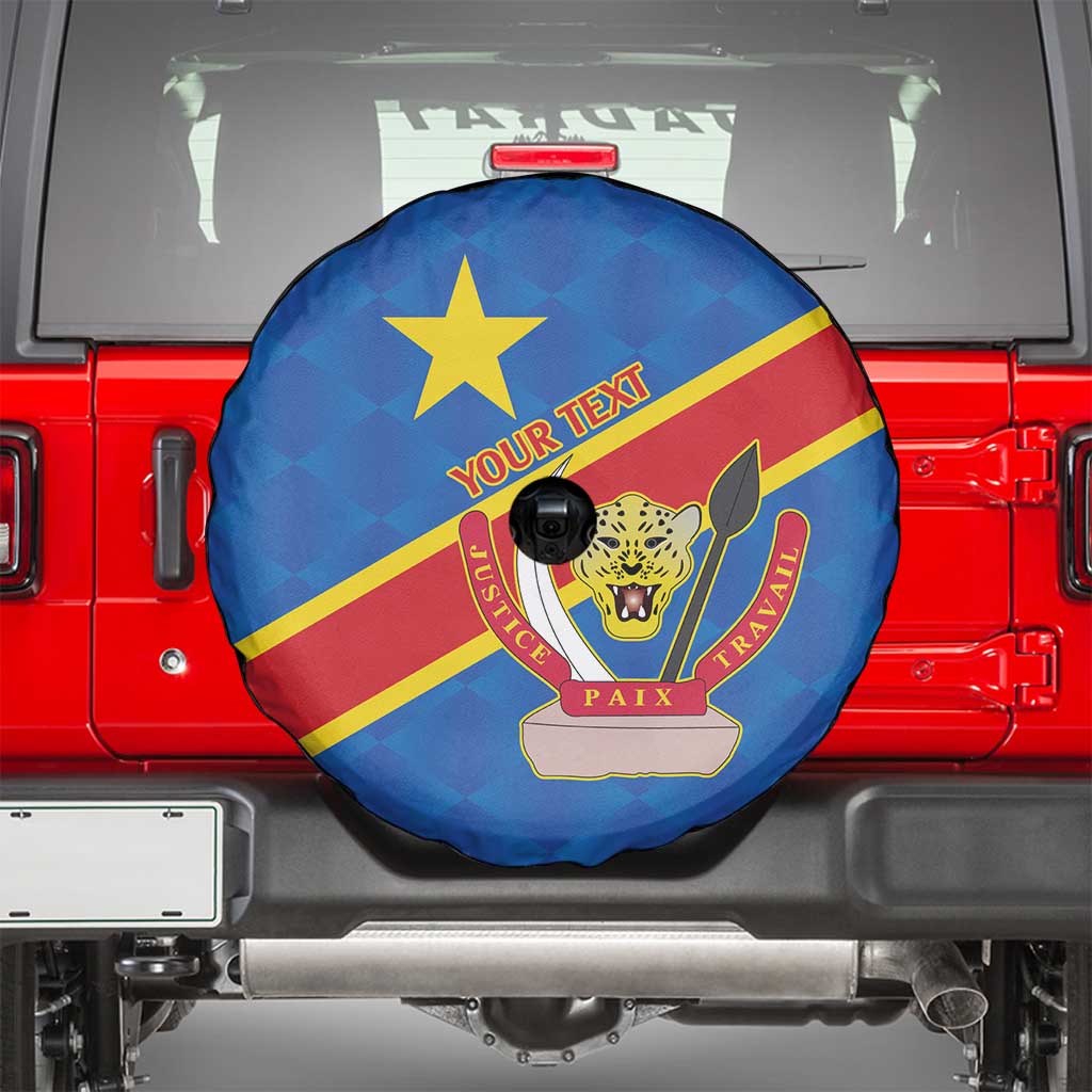 Democratic Republic of the Congo Personalized Spare Tire Cover Flag Style - Wonder Print Shop
