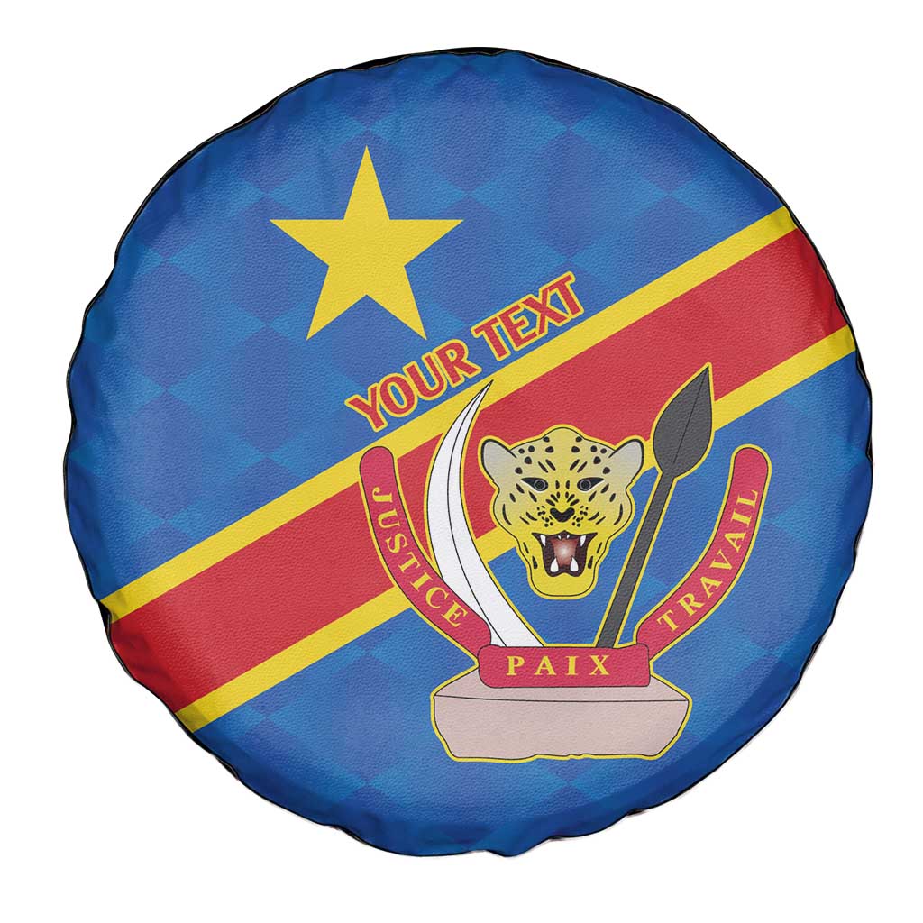 Democratic Republic of the Congo Personalized Spare Tire Cover Flag Style - Wonder Print Shop