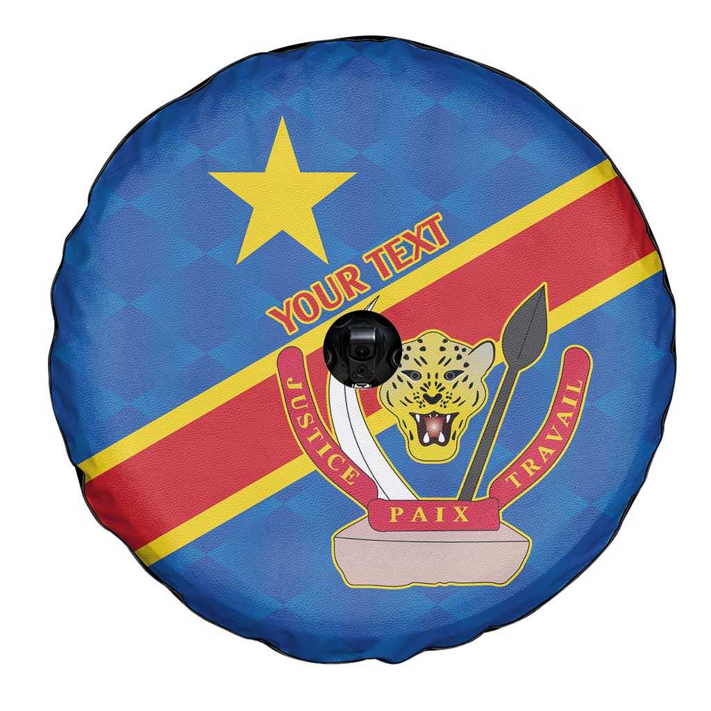 Democratic Republic of the Congo Personalized Spare Tire Cover Flag Style - Wonder Print Shop
