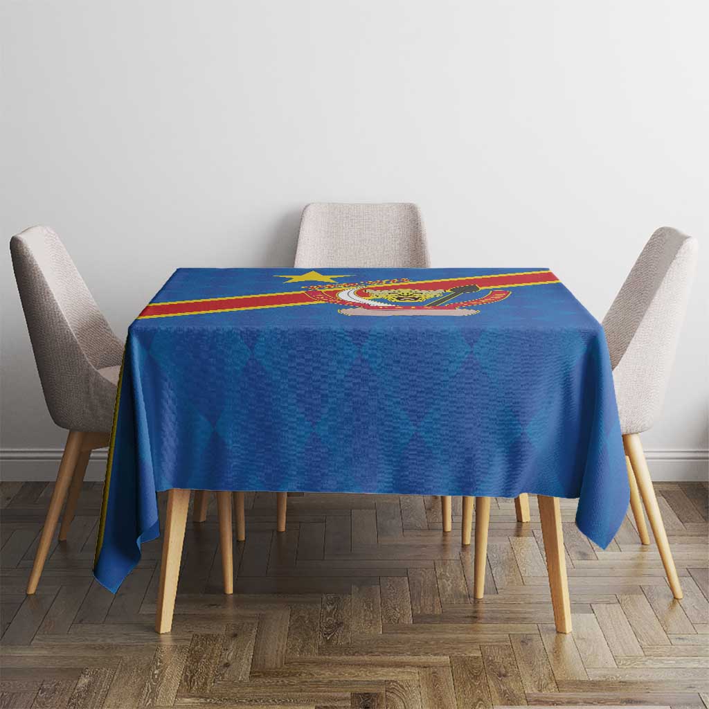 Democratic Republic of the Congo Personalized Tablecloth Flag Style - Wonder Print Shop