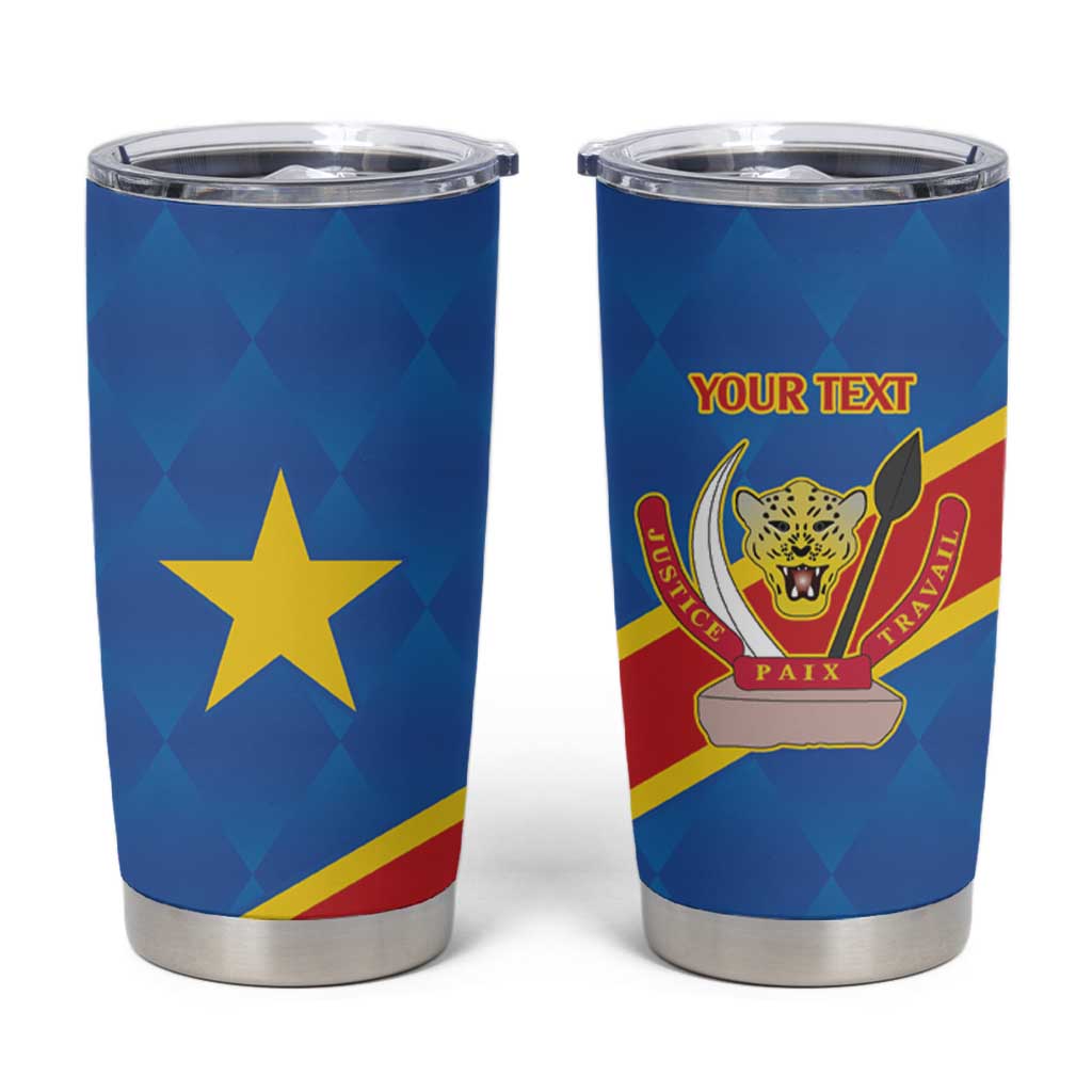 Democratic Republic of the Congo Personalized Tumbler Cup Flag Style - Wonder Print Shop