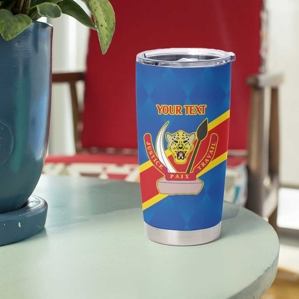 Democratic Republic of the Congo Personalized Tumbler Cup Flag Style - Wonder Print Shop