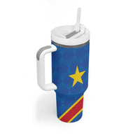 Democratic Republic of the Congo Personalized Tumbler With Handle Flag Style - Wonder Print Shop
