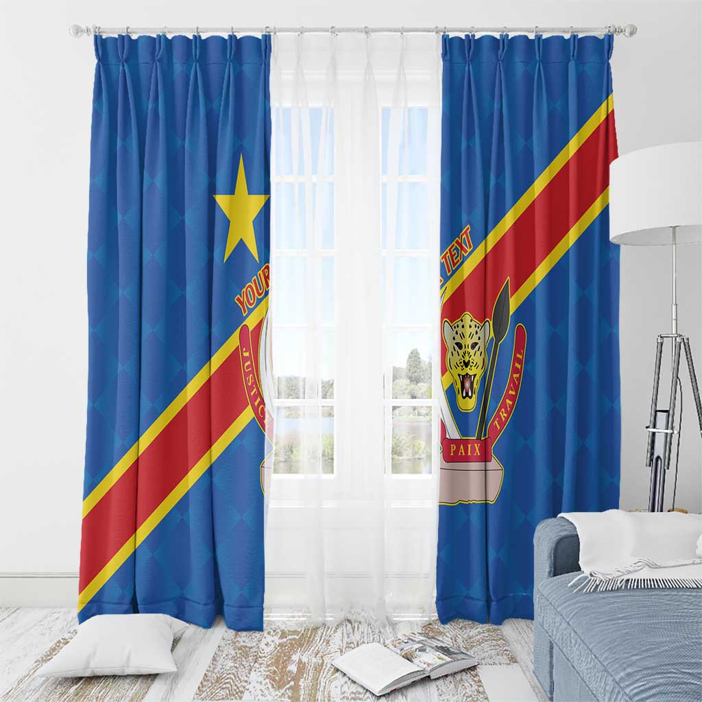 Democratic Republic of the Congo Personalized Window Curtain Flag Style - Wonder Print Shop