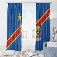 Democratic Republic of the Congo Personalized Window Curtain Flag Style - Wonder Print Shop
