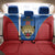 DR Congo Football Custom Back Car Seat Cover Blue Leopard Skin Pattern - Wonder Print Shop