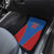 DR Congo Football Custom Car Mats Blue Leopard Skin Pattern - Wonder Print Shop