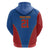 DR Congo Football Custom Hoodie Blue Leopard Skin Pattern - Wonder Print Shop