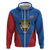 DR Congo Football Custom Hoodie Blue Leopard Skin Pattern - Wonder Print Shop
