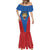DR Congo Football Custom Mermaid Dress Blue Leopard Skin Pattern - Wonder Print Shop