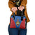 DR Congo Football Custom Shoulder Handbag Blue Leopard Skin Pattern - Wonder Print Shop