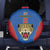 DR Congo Football Custom Spare Tire Cover Blue Leopard Skin Pattern - Wonder Print Shop