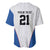 DR Congo Football Custom Baseball Jersey White Leopard Skin Pattern - Wonder Print Shop
