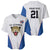 DR Congo Football Custom Baseball Jersey White Leopard Skin Pattern - Wonder Print Shop