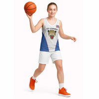 Africa DR Congo Football Custom Basketball Jersey White Leopard Skin Pattern
