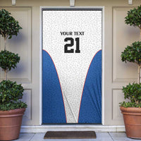 Africa DR Congo Football Custom Door Cover White Leopard Skin Pattern