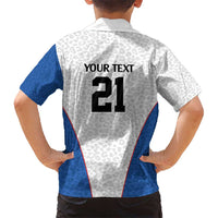 DR Congo Football Custom Hawaiian Shirt White Leopard Skin Pattern - Wonder Print Shop