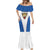 DR Congo Football Custom Mermaid Dress White Leopard Skin Pattern - Wonder Print Shop