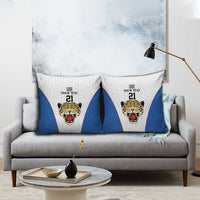 Africa DR Congo Football Custom Pillow Cover White Leopard Skin Pattern